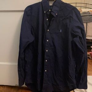 Men’s Ralph Lauren Navy Button Down Large